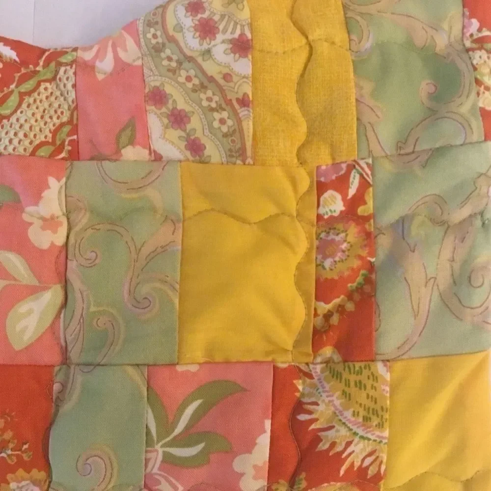 Hand Crafted green yellow